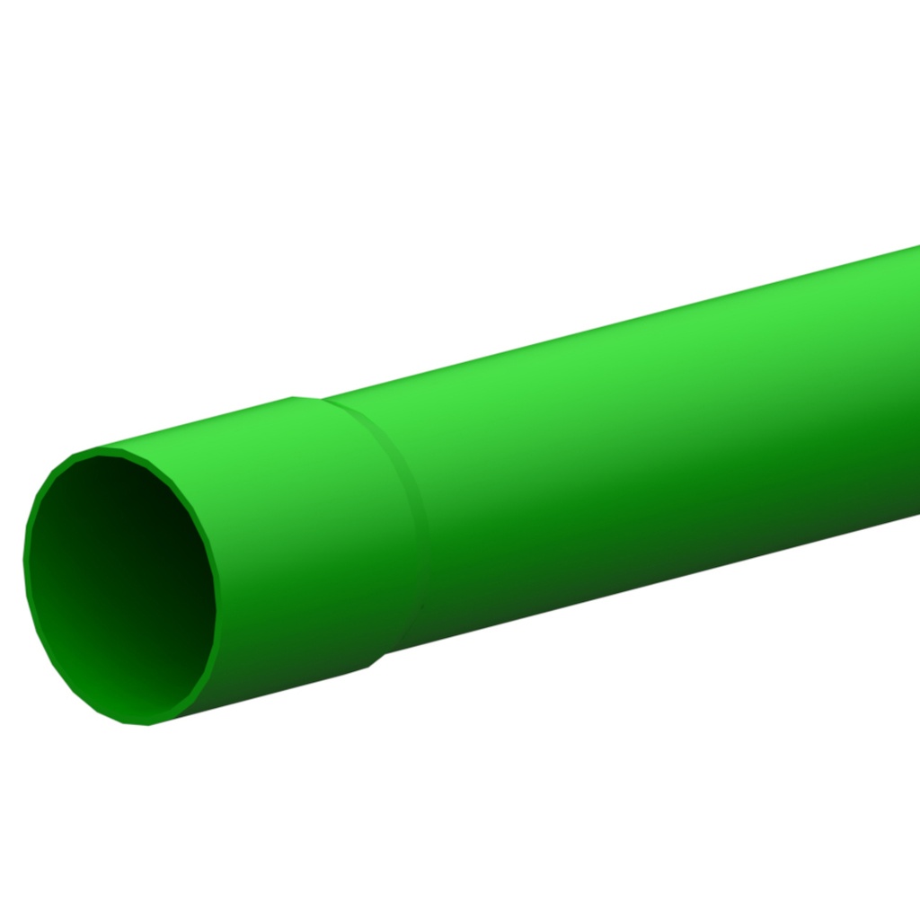 2” 54mm Green PVC Duct X 6mts S/S