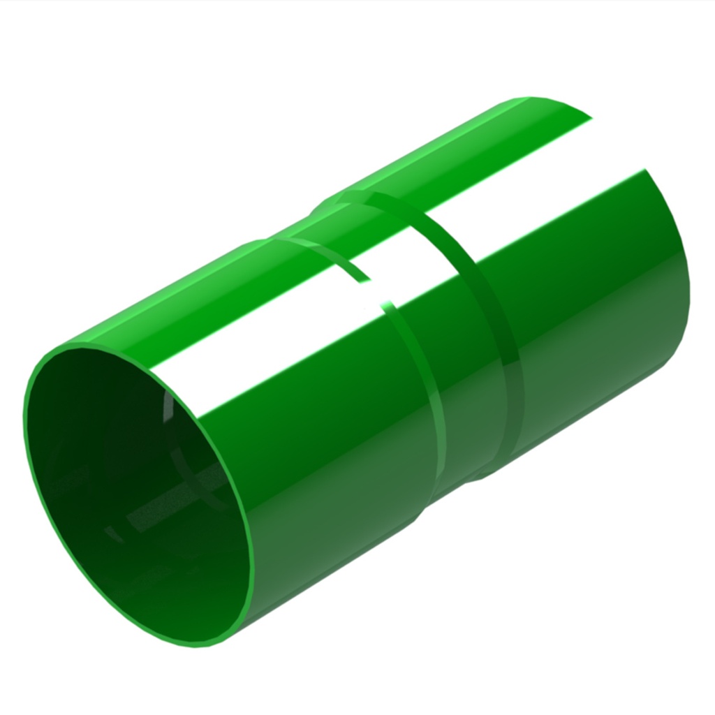 2" 54mm Green Duct Double Socket