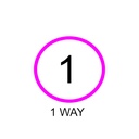 Duct 1 Way 14/10mm Pink