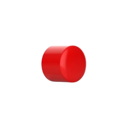 [END004U] Tube End Cap 25mm (RED)