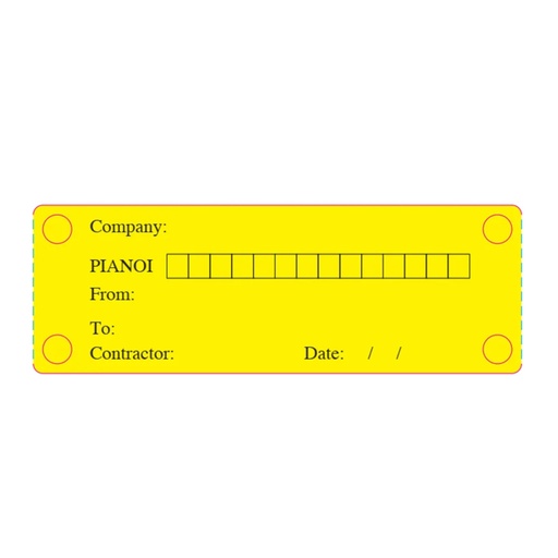 [LAB004U] Pianoi Cabling Label