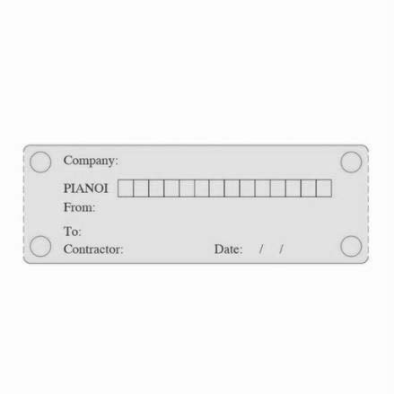 [LAB004U] Pianoi Cabling Label