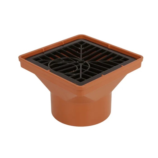[HGI001U] 110mm Underground Square Hopper & Grid